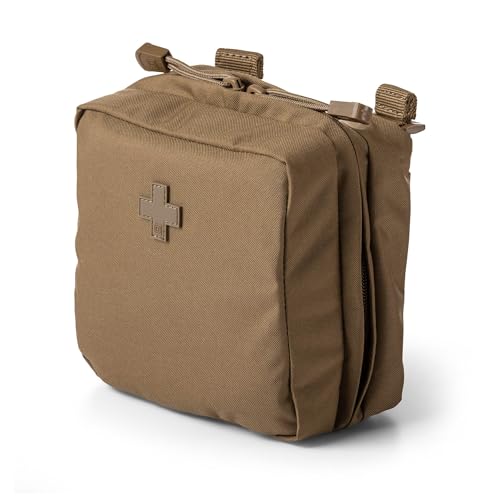 5.11 Tactical Medic Bag Kit Pouch, First Aid 6 X 6-Inch for EMT/MED, 3L Capacity, Kangaroo, Style 58715ABR