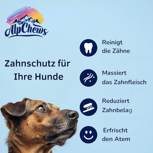 Alp Chews Hartkäse für Hunde – Extra Large 2 Stück – Natürlicher Kauknochen – Kaukäse zur Zahnpflege & Langen Kaudauer