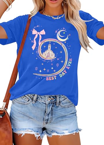 Image of Magical Shirt for Women Magic Kingdom Tshirt Family Vacation Tee Castle Believe in The Magic Summer Trip Tops