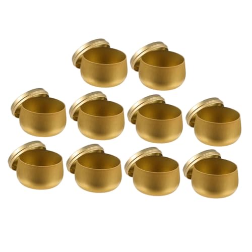 Cabilock 10pcs Tinplate Candle Jars Lids for Candle Making Jewelry Storage and Party Favors Stylish and Convenient Empty Containers for Crafts