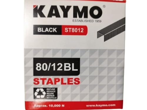 Image of Kaymo 80 Series Heavy Duty Staple (Staple Black Color - 12MM)
