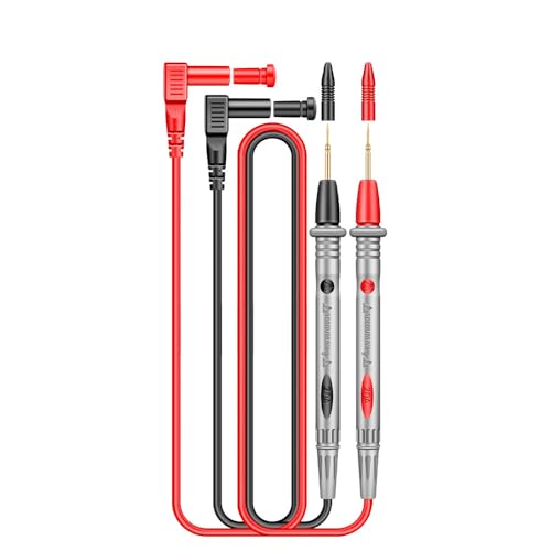 Image of Themisto TH-M21 20A 1000V Copper Corded Test Leads for Multimeter | CAT III | 110 cm Cord | Professional Electric test Probes