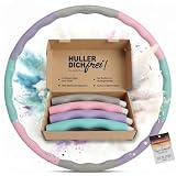 Elli Hoop® M   DAS ORIGINAL   Hula Hoop Reifen, Gymnastikreifen zum Abnehmen, Fitness für Erwachsene. Anfänger & Fortgeschrittene geeignet [104cm, 1,3kg, Pastell]
