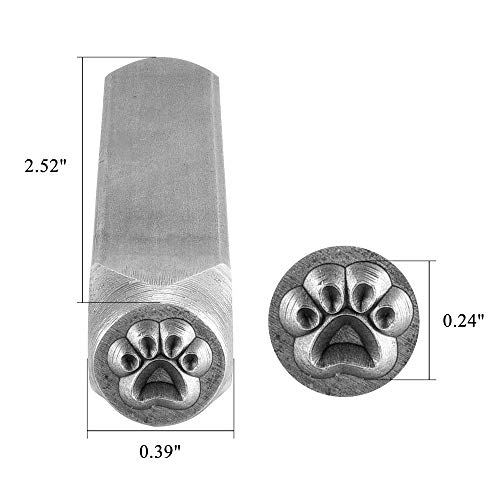 Yoption Dog Paw Metal Punch Stamp Stamping Tools 6Mm For Stamping/Punching Metal, Jewelry, Clay, Leather, Wood #TOP1