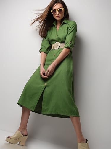 Image of VERO Moda Midi Shirt Dress for Women