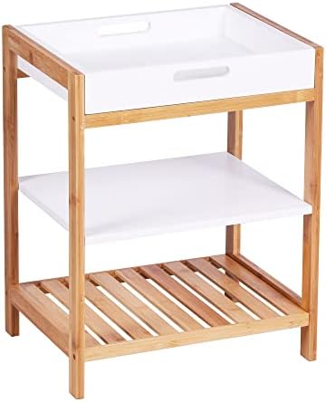 Rosenstein & Söhne Bambus Regal 30x70x30 Cm - 3 Ablagen Für Bad & Küche