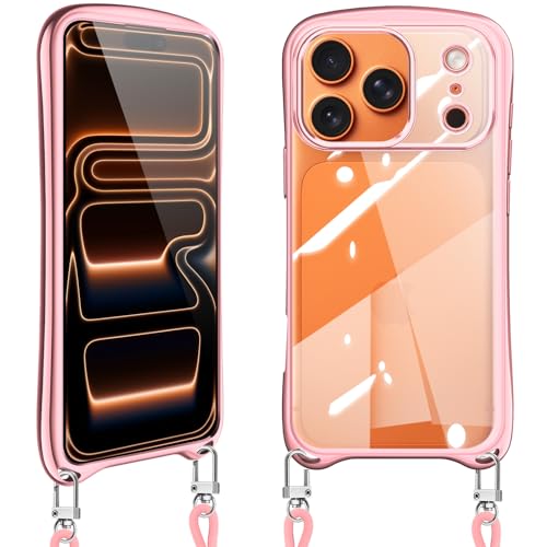 Loodoomo iPhone 17 Pro Max �p�� �P�[�X �V�����_�[ �N���A ��phone17 pro max �X�}�z�P�[�X �A�C�t�H��17pro max �J�o�[ �ϏՌ� ���|�� ��|�� ���� ���킢�� �؍� ���� TPU ���b�L���H TPU�o