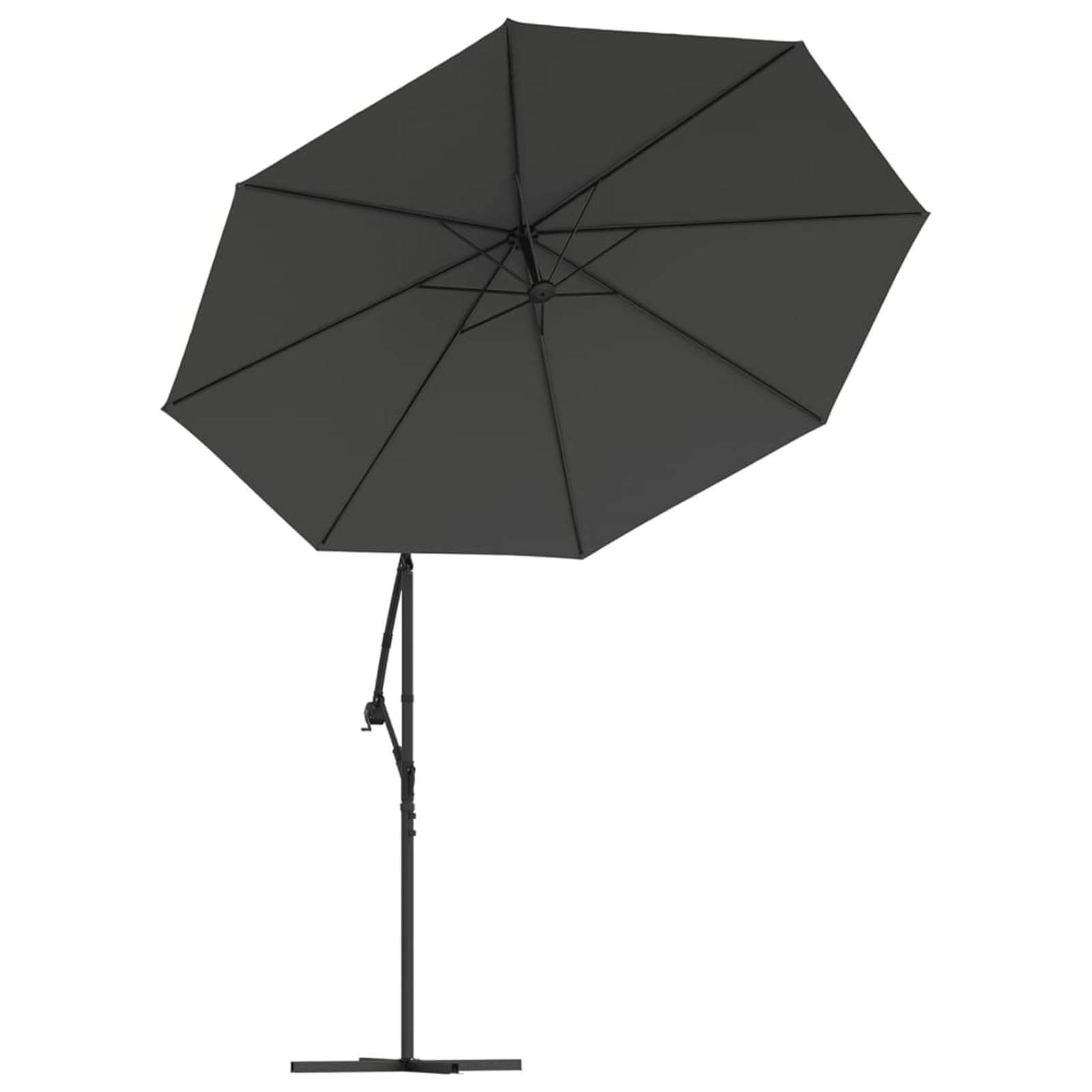 Telo di Ricambio per Ombrellone a Sbalzo Antracite 300 cm,Telo Gazebo Copertura in Tessuto Poliestere 100% - Telo per Gazebo da Giardino Esterno Vari Modelli