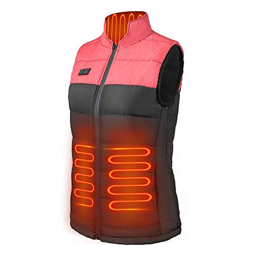 TOPmountain Colete elétrico aquecido, colete elétrico de algodão para homens e mulheres, colete de a