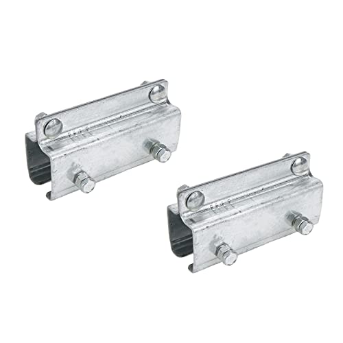 T Tulead 2 Stück Kanal-Trolley-Halterung, Edelstahl, Trolley-Aufhänger, Stützschiene, Gleitaufhänger Cover