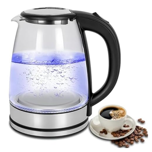 Chaleira Elétrica Vidro Aço Inox Com Led 1,8litro