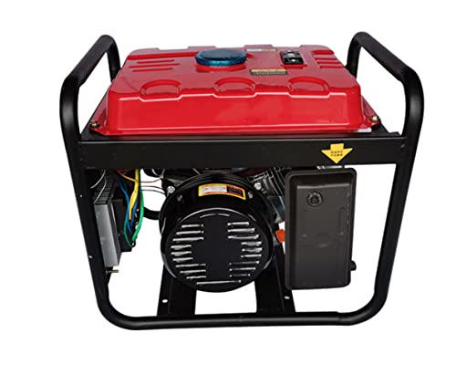 Electric Generator Petrol Household Outdoor Portable Generators & Portable Power for Truck Parking, Bluetooth Connection, Remote Start and Stop (7kw,remote control)