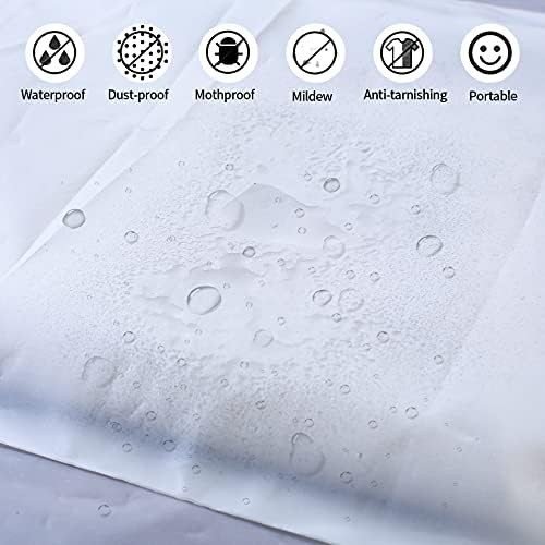 20 Pcs Frosted Resealable Bags, Travel Clothes Bags, Plastic Ziplock Seal Bags, Space Saver Storage Organiser Bags, Luggage Organiser Pouch Bag for Home Hospital School - 5 Size Mixing