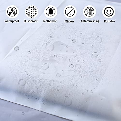 20 Pcs Travel Storage Bags, Clothes Packaging Bags, Reusable Plastic Ziplock Bags, Frosted Waterproof Resealable Clothing Zipper Bags Pouch For Travel Clothes Shoes Cosmetics Storage Bag #TOP4