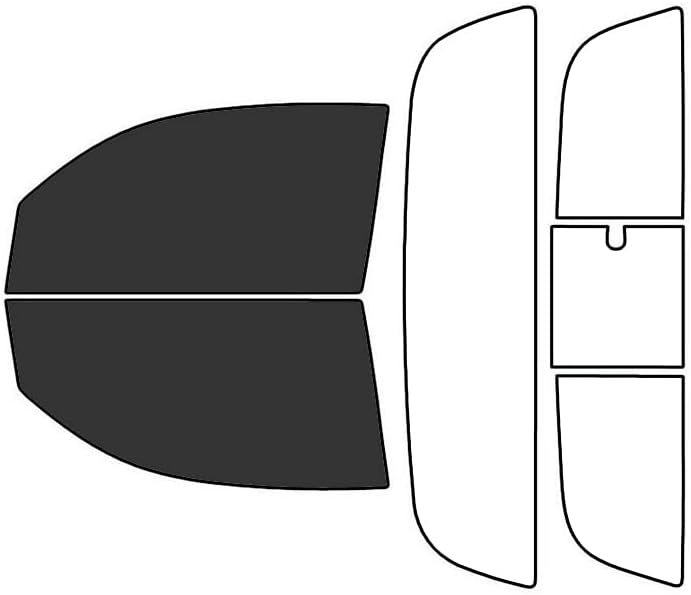 Rvinyl Window Tint Kit Compatible with Toyota Tacoma 2005-2015 2 Door Regular Cab - Black 20% - Single Ply No Bubble Film - Do it Yourself Vehicle Front Precut Kit