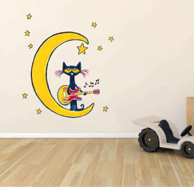 Vinilo decorativo Pete the Cat 19" x 21" para pared miniatura 2