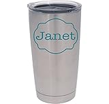 Custom Monogrammed Decal for Tumbler | Yeti Decal with Design, Color, and Size Options