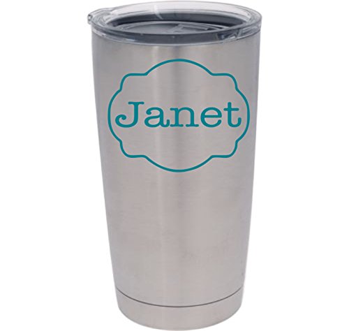 Custom Monogrammed Decal for Tumbler | Yeti Decal with Design, Color, and Size Options