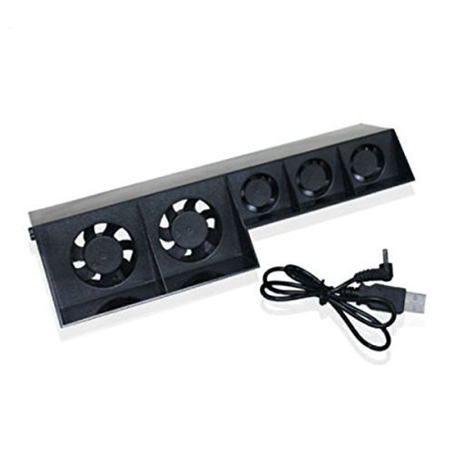 Newniu External USB Super Turbo 5 Fan Cooler Accessories For Playstation 4 PS4