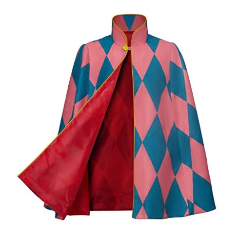 Adult Howl Cosplay Costume Cloak Robe Cape Halloween Costume Props Cover