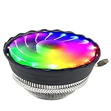  LEVEL GREAT 2000rpm silencioso Ordenador CPU Cooler Alto Flujo de Aire del procesador de PC RGB LED del Ventilador de refrigeración del Aire del disipador de Calor