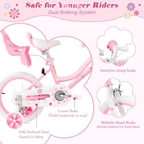 Image of Glaf Toddler Girls Bike for Age 2-12 Years Old