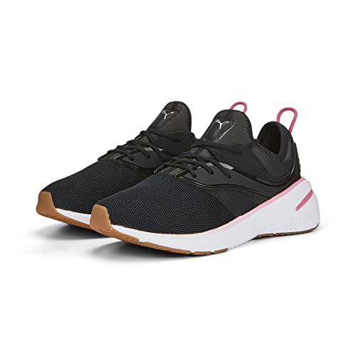 PUMA PUMA Women's Forever XT Gymnastics Shoe, Black White Sunset Pink, 10.5