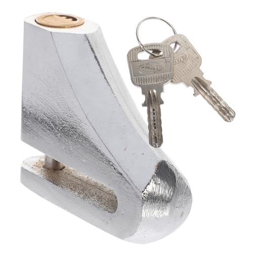 GOOHOCHY Bike Security Lock Disc Lock for Bicycles Motorcycles Compact Lightweight Silver Bike Lock