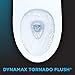 TOTO CST746CSMFG#01 Drake Two-Piece Elongated Dual Flush 1.6 and 0.8 GPF Universal Height DYNAMAX TORNADO FLUSH Toilet with CEFIONTECT, Cotton White