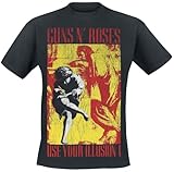 guns roses use your illusion 1 Ajuste : Regular Guns N\' Roses Illusion - Get In The Ring Hombre Camiseta Negro XXL 100% algodón Regular