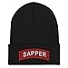 MilitaryVectors Sapper Tab Cuffed Beanie Black