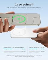Anker Nano Powerbank, Ultraschlanke 5000mAh Magnet-Powerbank, Qi2-zertifiziert, 15W Max ultraschnelles Laden, MagSafe-kompatibel, tragbares Ladegerät, Ergonomisches Design, Für iPhone 17/16/15/14/13 – Ansicht 4