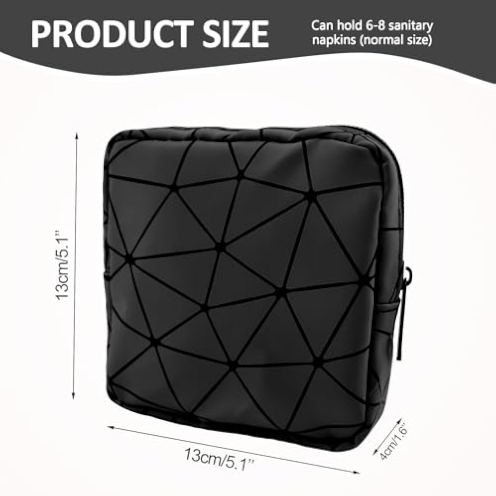 Waterproof Sanitary Napkin Storage Makeup Bag, Feminine Pouch
