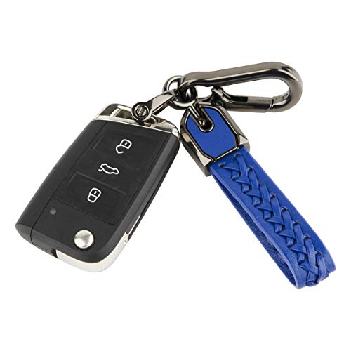 Bowu Car Keychain Accessories Wristlet Lanyard, Handmade Premium Cute Car Key Chain For Women Men Teens Detachable Genuine Leather Cord Keyring Friend Christmas Birthday Gift #TOP5