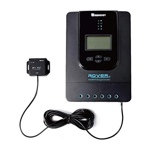 Renogy 40A 12/24 V MPPT Solar Solarladeregler Bluetooth Solar-Laderegler mit LCD-Bildschirm Cover