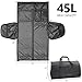 Convertible Garment Travel Bag, Carry on Luggage Duffel Bag for Men Women with Shoulder Strap, 2 in 1 Hanging Suitcase Suit Business Foldie Travel Bag Expandable, Shoe Compartment(Black)