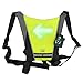 MS Life - Gilet de Cyclisme USB Rechargeable Réfléchissant Sac à Dos avec LED Clignotant Télécommande en Plein Air Sac Équipement de Sécurité pour Cyclisme Courir Marche Jogging Trottinette (Jaune)