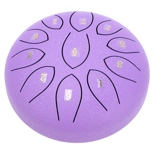 Tambor de lengüeta de acero 6 pulgadas, 11 tonos, morado miniatura 4