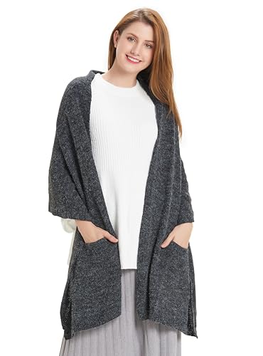 Hanerdun's Womens Thick Knit Wrap Soft Warm Shawl...