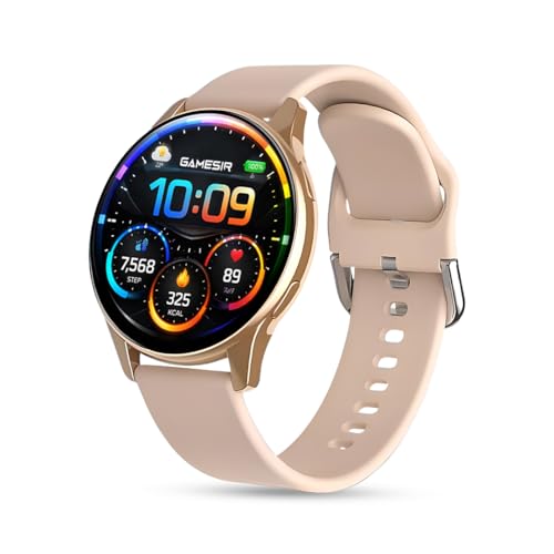 Image of GameSir Evo Vista Smartwatch, 1.39 inch HD Round Display, Bluetooth Calling, Heart Rate & SPO₂, 100+ Sports Modes, IP67, Long Battery Life for Men & Women (Pink)