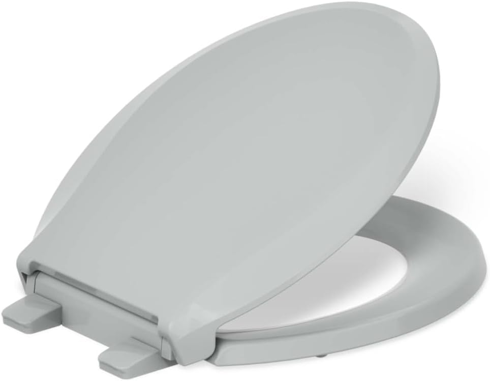 Kohler 4639-RL-95 Cachet READYLATCH Quiet Close Round Toilet SEAT, ICE Grey
