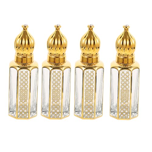 MAGICLULU 4 frascos de perfume egipcios: mini frascos de vidrio...