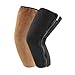 Qianly Knee Warmers Comfortable Knee Brace for Running, Cold Weather, Sports, Cycling, Brown Lining, 40cm