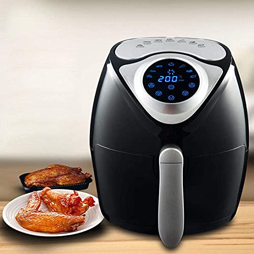 WYCGD Heißluftfritteuse Heißluftfritteuse Ölfreie Heißluftfritteuse, 110V/220V 2.6L Intelligente ölfreie elektrische Fritteuse ,Chips Pommes Maschine Kuchen Maker Rindf – Bild 3