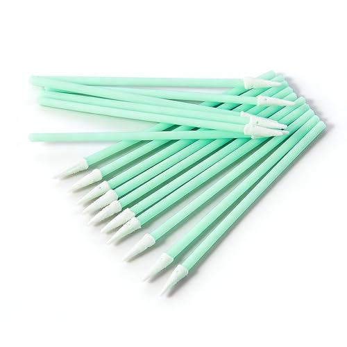 LuojinLuoda 100 Pieces Dust Free Foam Swabs - Anti-Static Swabs with Tapered Tips for Inkjet Printers, Print Heads, Cameras and Optical Lenses - Versatile Swabs for Sensitive Equipment Cleaning
