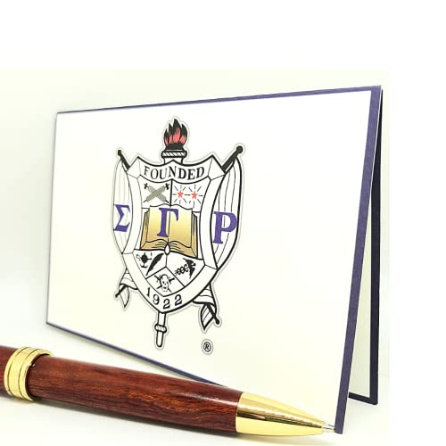 Divine Gift Accessories Ten (10) Sigma Gamma Rho Greeting Cards