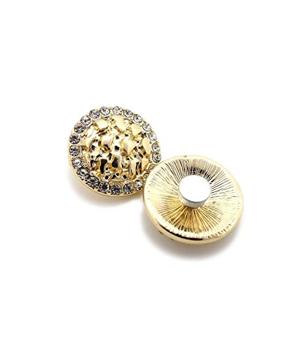 Encircled Iced Out Bling Cookie Nugget Magnetic Stud Earrings3