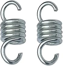 MHS Zula Spring Suspension Hook for Hammock Porch Swings (Pack of 2 pc) Chrome