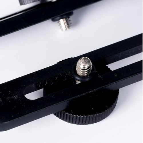 Image of 2 Pack Dual Selfie Light Holder Tripod Mount Stand with 1 /4 Screw Second Video Lights Extension Bar for Clip Fill Light Panel Camera Flash DSLR Double Brightness Phone Live Recording Vlogging