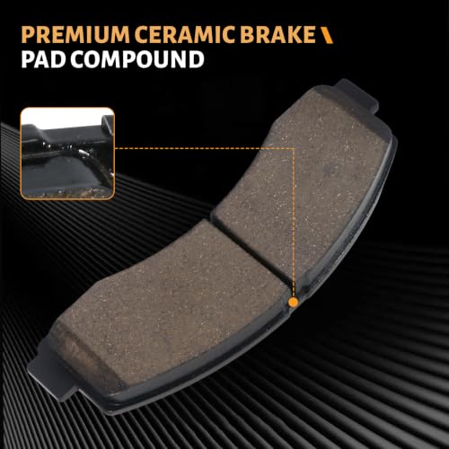 Image of D1414 Front Ceramic Brake Pads Kit Fit For Ford Expedition 2010-2021, For Ford F-150 2010-2020, For Lincoln Navigator 2011-2021